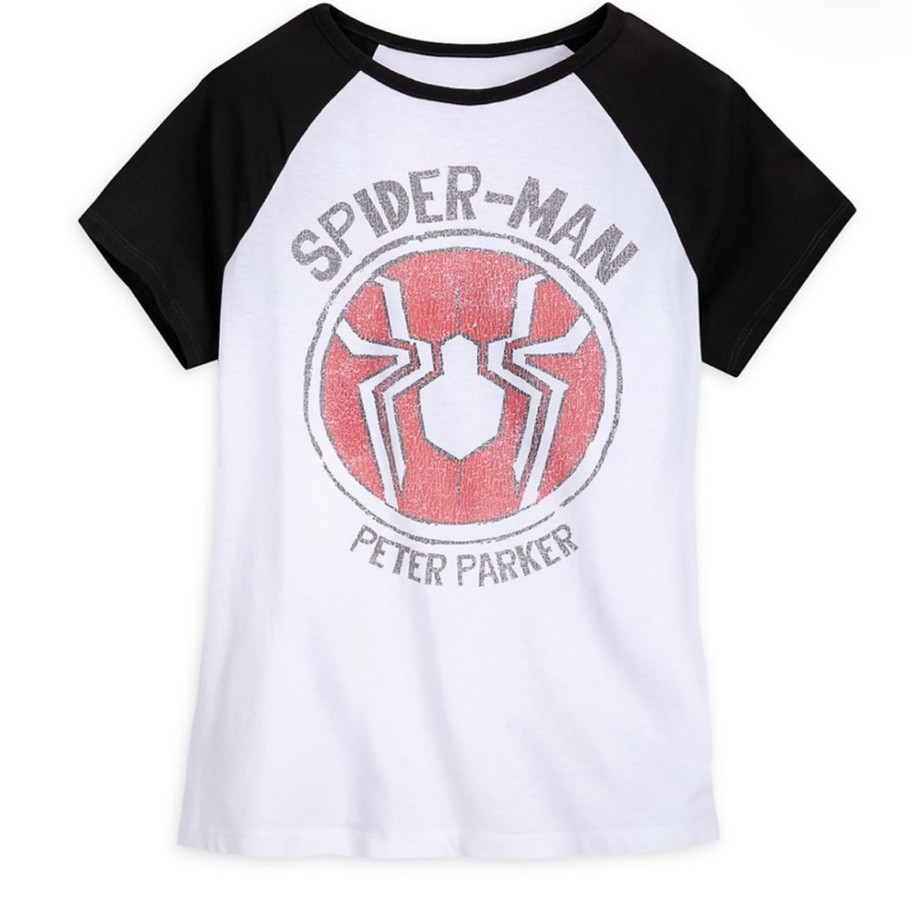 Spider-Man Peter Parker Raglan Top for Women- XXL